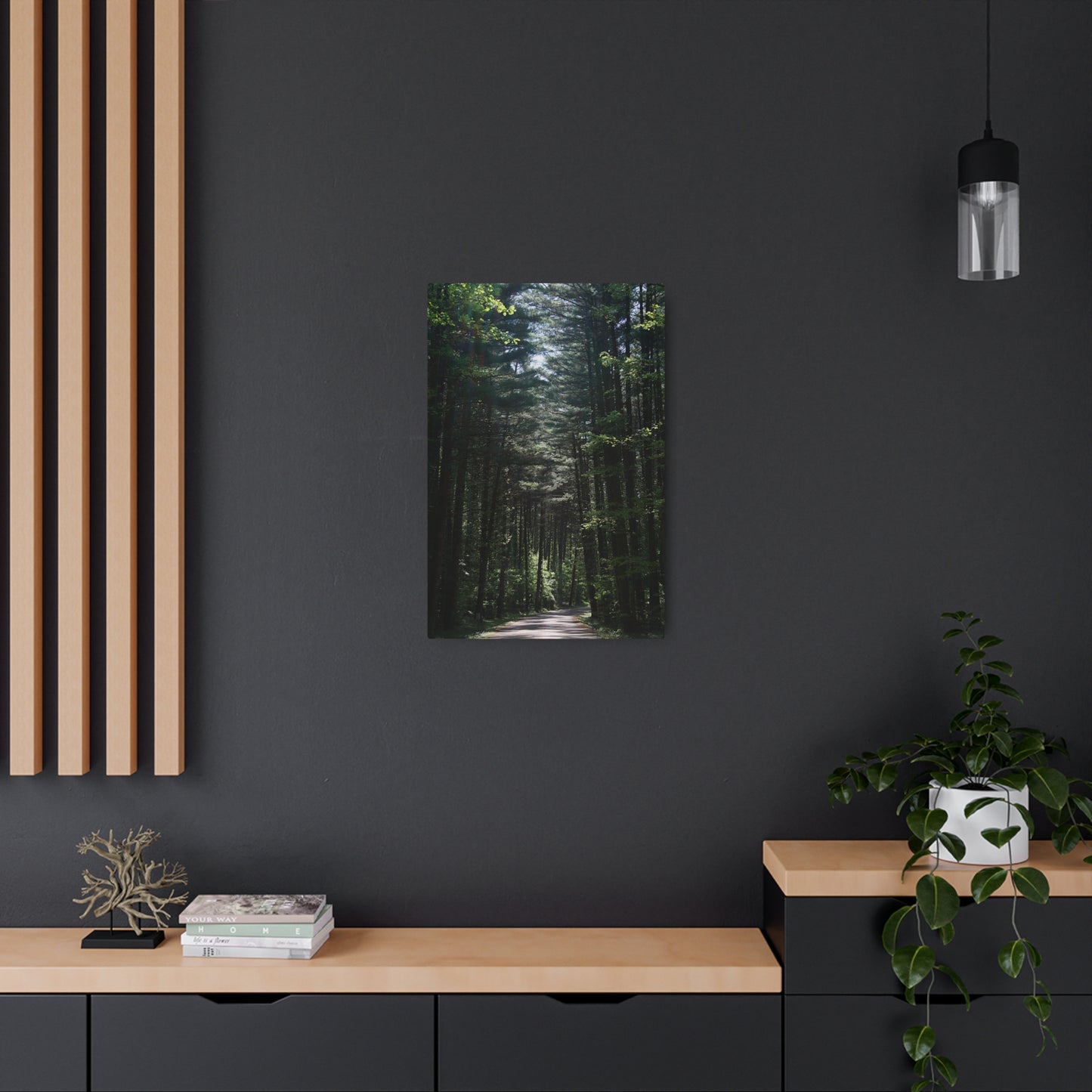 Guiding Light, Forest Path Metal Art Sign, Nature Wall Decor, Outdoor Enthusiast Gift, Rustic Home Decoration, Unique Gift for Nature Lovers